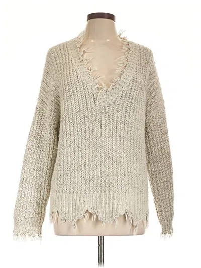 Pre-owned Lush Pullover Sweater In Silver