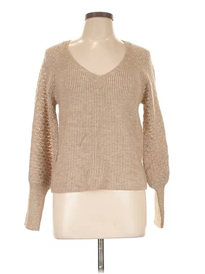 Pre-owned Lush Pullover Sweater In Tan