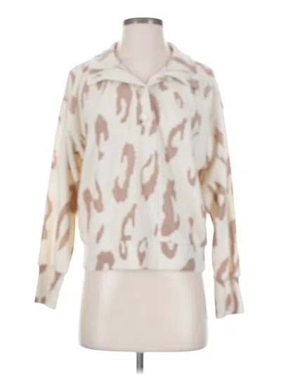 Pre-owned Lush Pullover Sweater In White