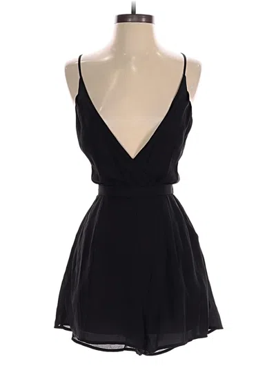 Pre-owned Lush Romper In Black