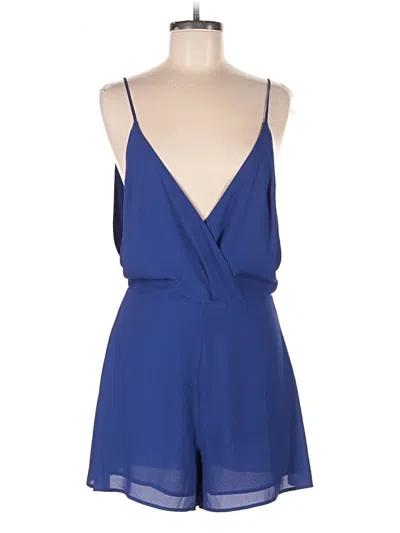 Pre-owned Lush Romper In Blue