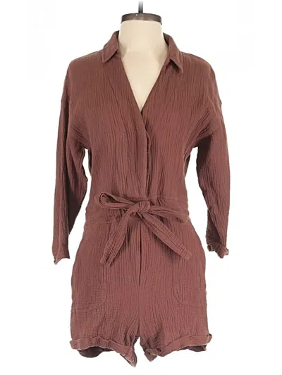Pre-owned Lush Romper In Brown