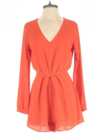 Pre-owned Lush Romper In Orange
