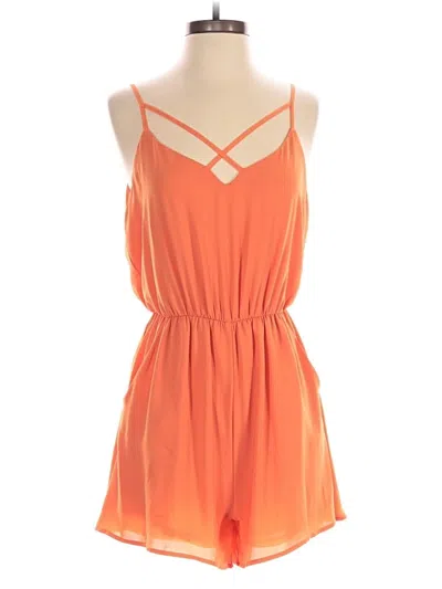 Pre-owned Lush Romper In Orange