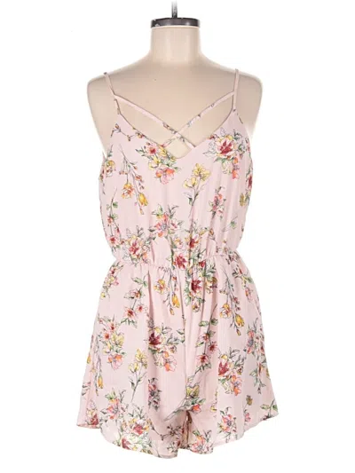Pre-owned Lush Romper In Pink