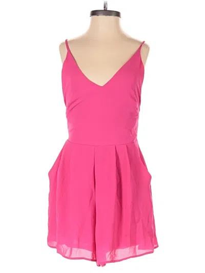 Pre-owned Lush Romper In Pink