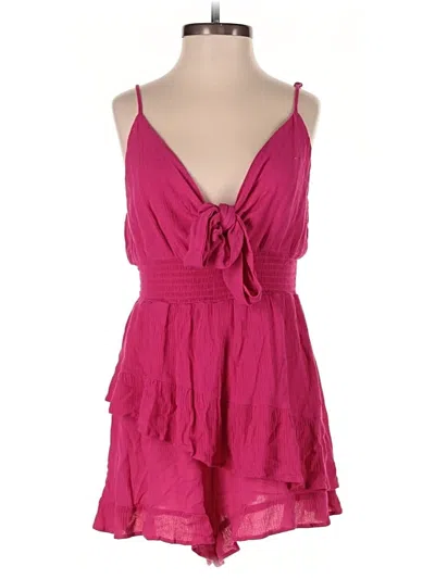 Pre-owned Lush Romper In Pink