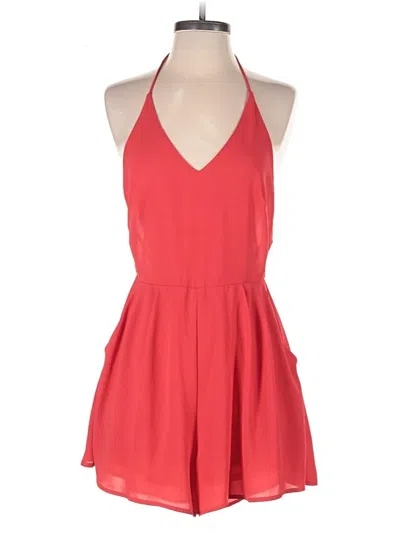 Pre-owned Lush Romper In Red