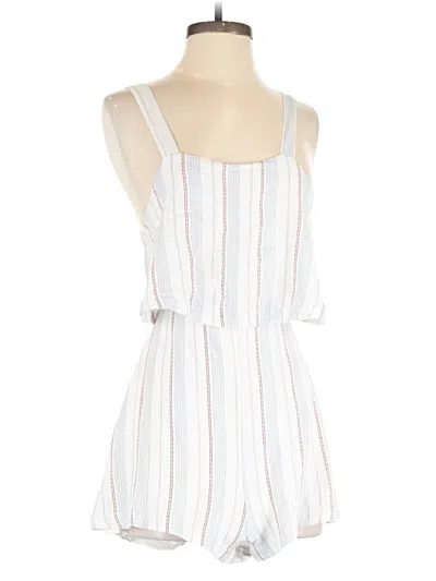 Pre-owned Lush Romper In White