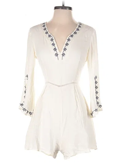 Pre-owned Lush Romper In White