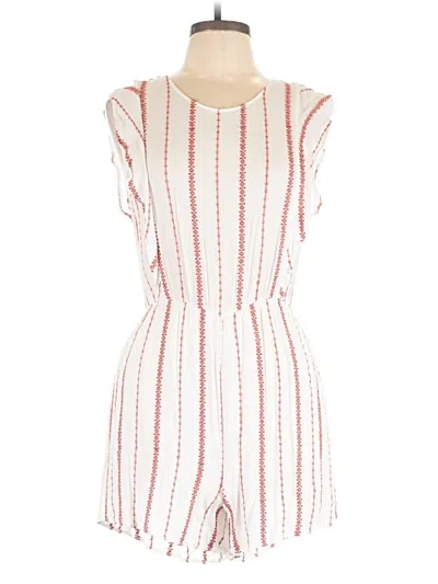 Pre-owned Lush Romper In White