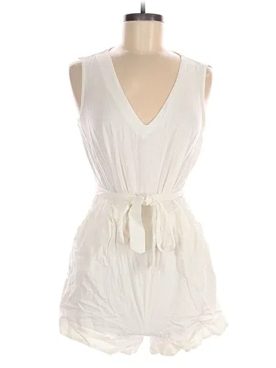 Pre-owned Lush Romper In White