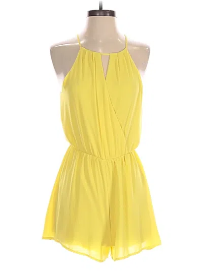 Pre-owned Lush Romper In Yellow