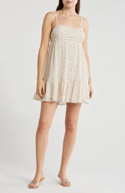 Lush Ruffle Hem Babydoll Minidress