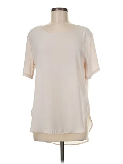 Pre-owned Lush Short Sleeve Blouse In Ivory