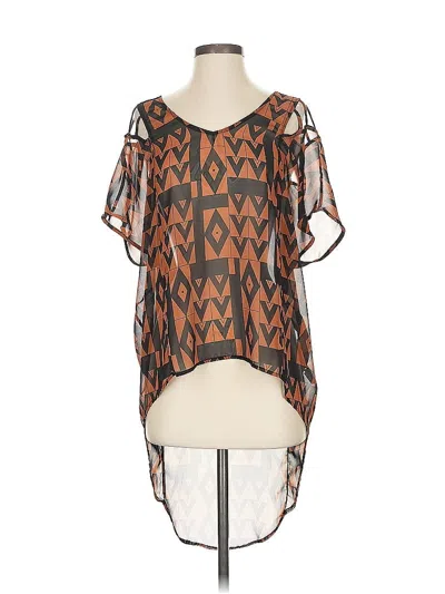 Pre-owned Lush Short Sleeve T-shirt In Brown