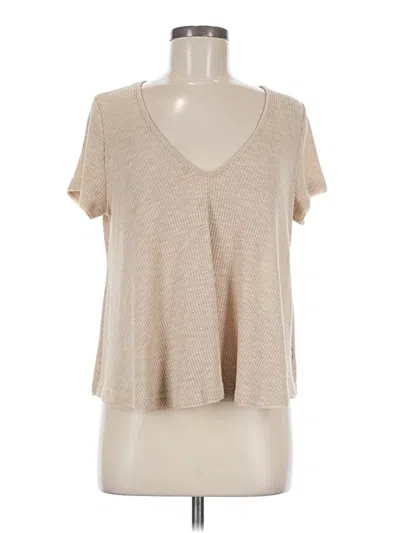 Pre-owned Lush Short Sleeve T-shirt In Tan
