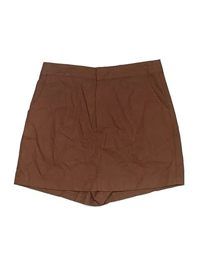 Pre-owned Lush Skort In Brown