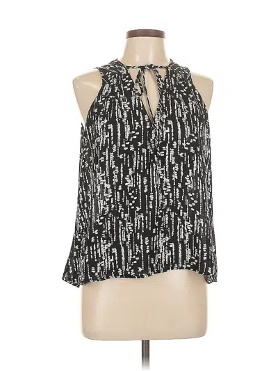 Pre-owned Lush Sleeveless Blouse In Black