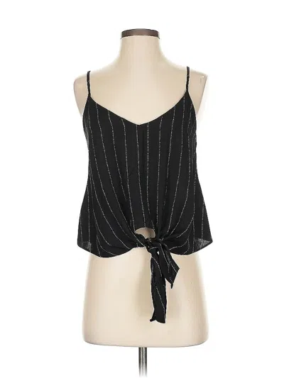 Pre-owned Lush Sleeveless Blouse In Black