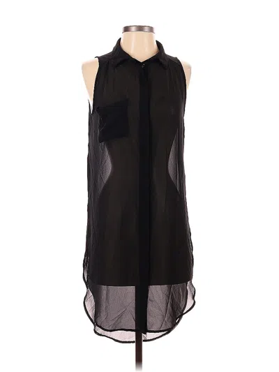Pre-owned Lush Sleeveless Blouse In Black