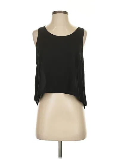 Pre-owned Lush Sleeveless Blouse In Black