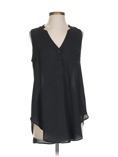 Pre-owned Lush Sleeveless Blouse In Black