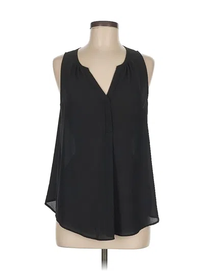 Pre-owned Lush Sleeveless Blouse In Black