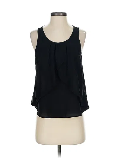 Pre-owned Lush Sleeveless Blouse In Black