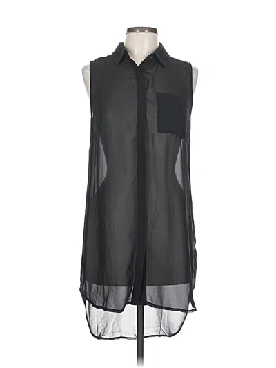 Pre-owned Lush Sleeveless Blouse In Black