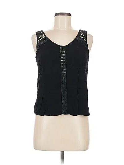 Pre-owned Lush Sleeveless Blouse In Black