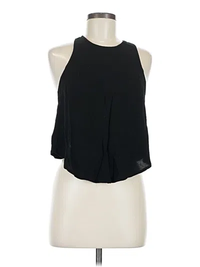 Pre-owned Lush Sleeveless Blouse In Black