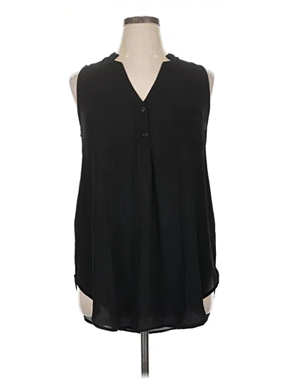 Pre-owned Lush Sleeveless Blouse In Black