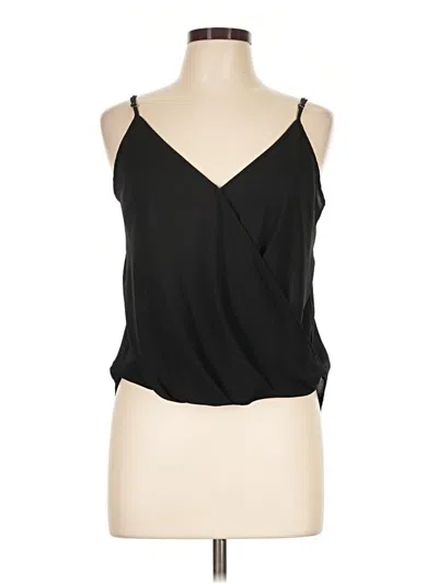 Pre-owned Lush Sleeveless Blouse In Black