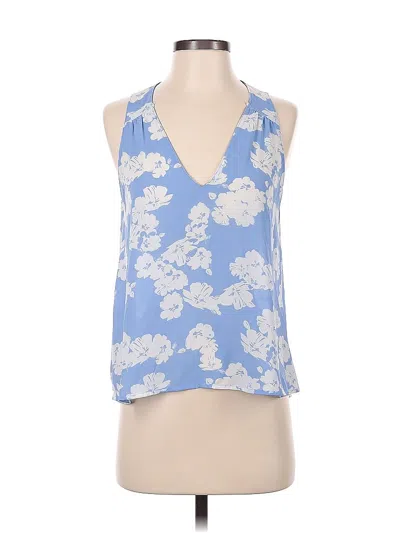 Pre-owned Lush Sleeveless Blouse In Blue