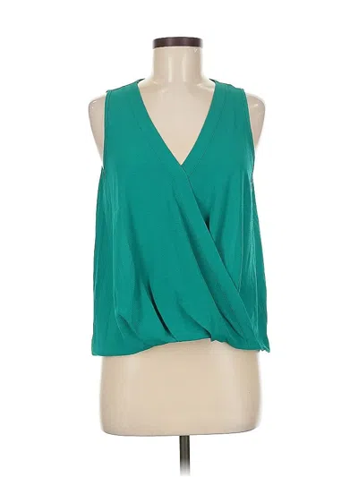 Pre-owned Lush Sleeveless Blouse In Blue