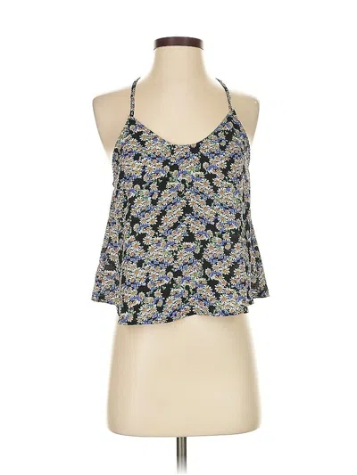 Pre-owned Lush Sleeveless Blouse In Blue
