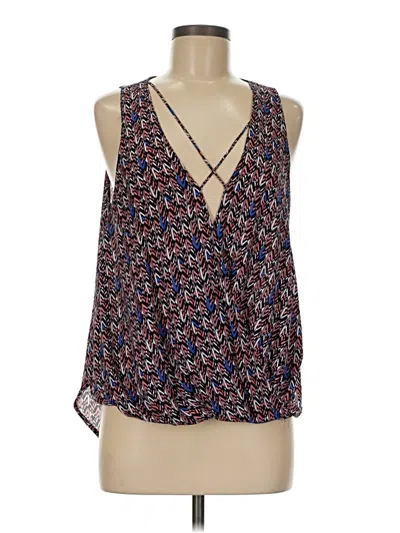 Pre-owned Lush Sleeveless Blouse In Blue