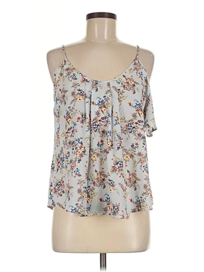 Pre-owned Lush Sleeveless Blouse In Blue