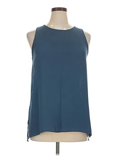 Pre-owned Lush Sleeveless Blouse In Blue