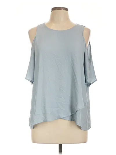 Pre-owned Lush Sleeveless Blouse In Blue