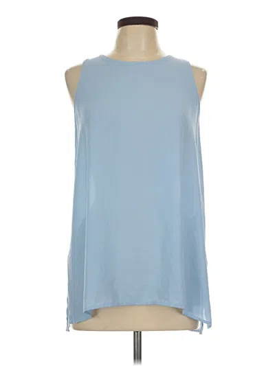 Lush Sleeveless Blouse In Blue
