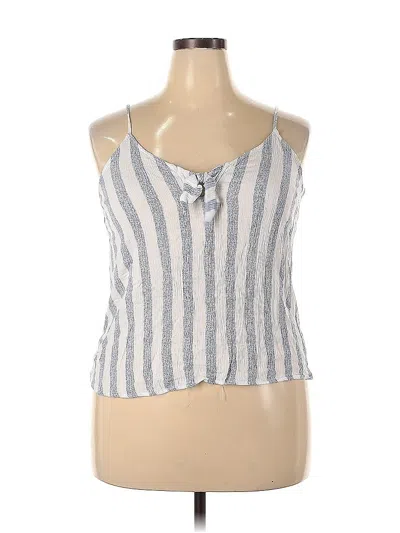 Pre-owned Lush Sleeveless Blouse In Gray