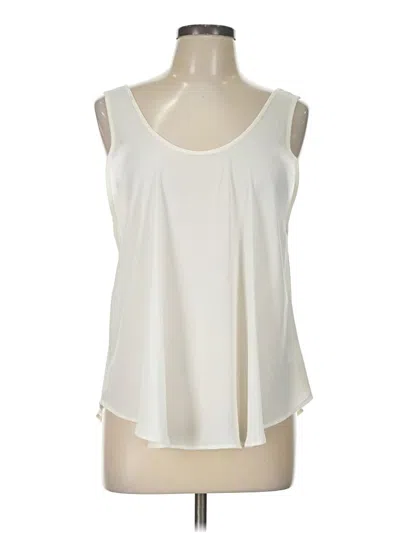 Pre-owned Lush Sleeveless Blouse In Ivory