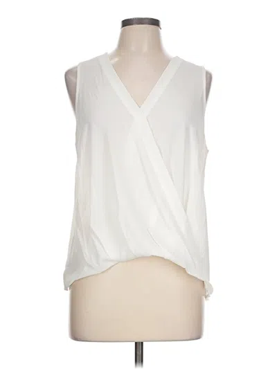 Pre-owned Lush Sleeveless Blouse In Ivory