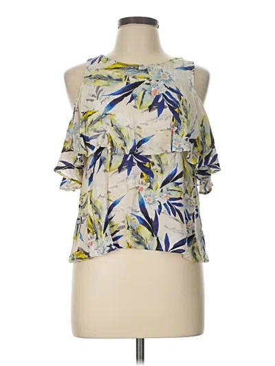 Pre-owned Lush Sleeveless Blouse In Ivory