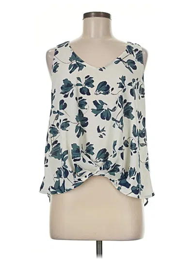 Pre-owned Lush Sleeveless Blouse In Ivory