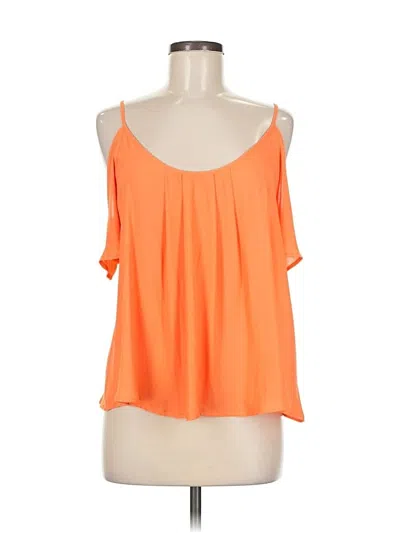 Pre-owned Lush Sleeveless Blouse In Orange
