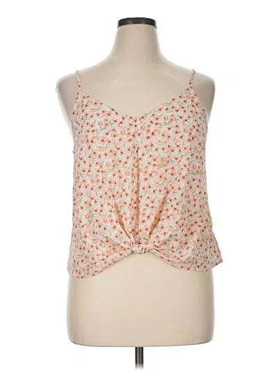 Pre-owned Lush Sleeveless Blouse In Orange
