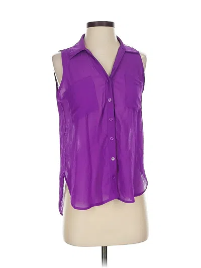 Pre-owned Lush Sleeveless Blouse In Purple
